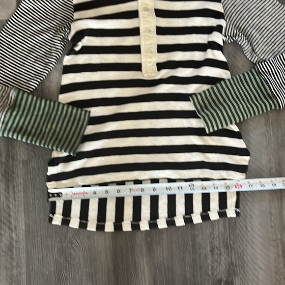 We the Free - Give Me Stripes Henley Long Sleeve Top - Size Small - Picture 11 of 16